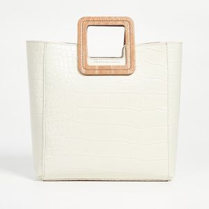 Staud Shirley Bag croc leather cream/camel NEW
